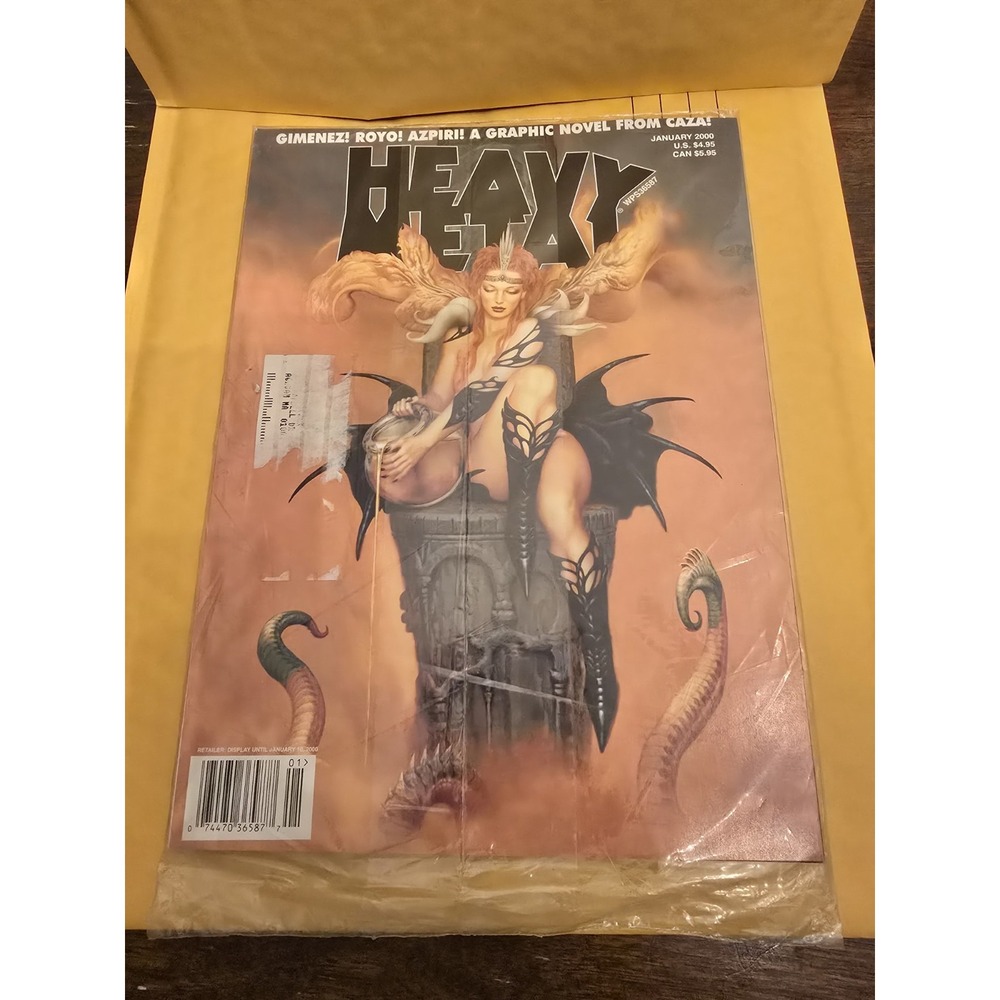 HEAVY METAL ILLUSTRATED FANTASY MAGAZINE January 2000 CAZA GRAPHIC NOVEL ROYO